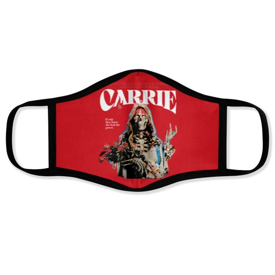 Discover Carrie 1976 Horror Movies Supernatural Halloween Face Masks, Carrie Face Masks Fan Gifts