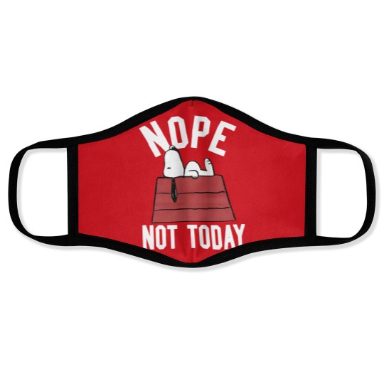 Discover Snoopy Nope Not Today Face Masks