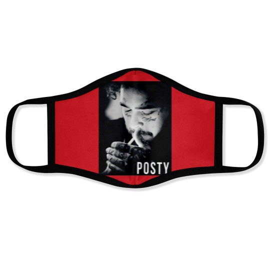 Discover Post Malone Vintage Face Masks, Posty Music Tour Face Masks
