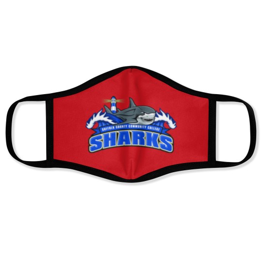 Discover Suffolk Community College Sharks Face Masks