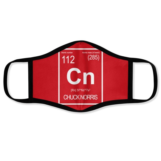 Discover Chuck Norris - Periodic Table of Elements Classic Face Masks