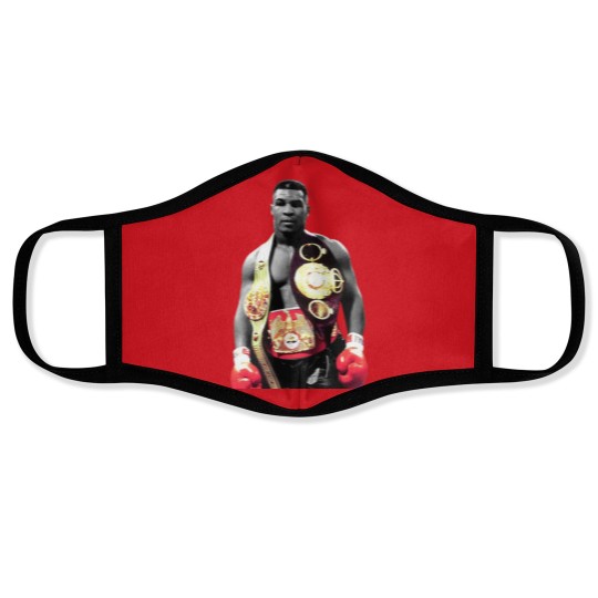 Discover Mike Tyson Boxing Men Face Masks Black Cotton Face Masks All Sizes S to 5XL