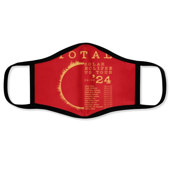 Discover Total Solar Eclipse Face Mask, April 8, 2024 North American Path
