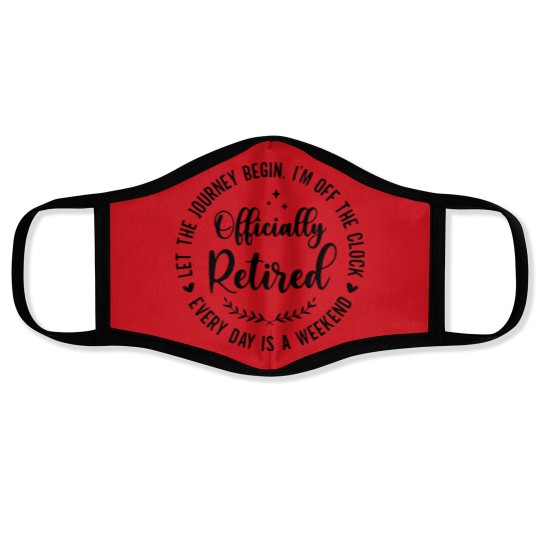 Discover Officially Retired 2024 Face Masks, Funny Retired Face Masks, Retirement Face Masks