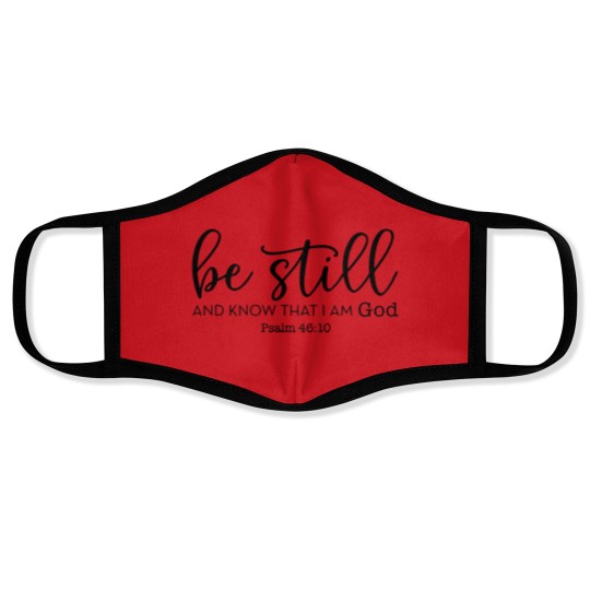 Discover Be Still and Know That I Am God Face Masks, Christian Face Masks, Religious Gifts