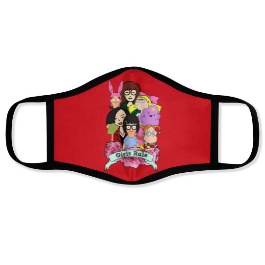 Discover Rule the Cool: 90's Girls Rule Cartoon Face Masks