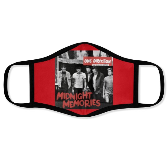 Discover One Direction Midnight Memories Face Mask - Classic Black Style