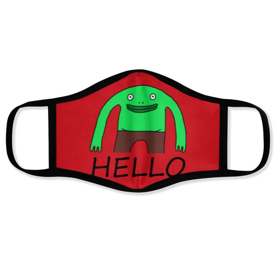 Discover Smiling friends Mr Frog sticker Sticker Face Masks