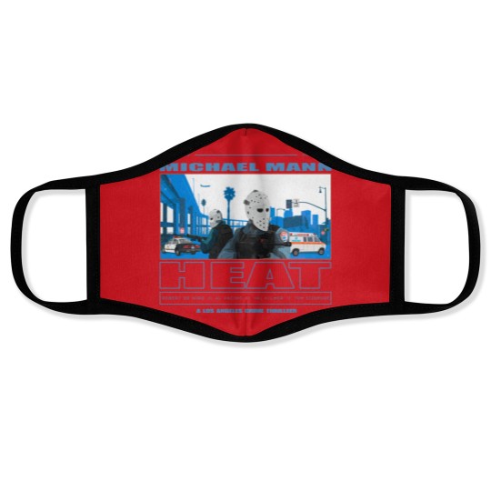Discover Heat Movie Graphic Face Mask - 90s Action Film Memorabilia