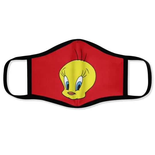 Discover Tweety Bird  gender neutral short sleeved Face Masks