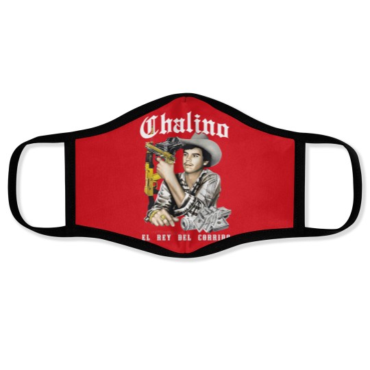 Discover Chalino Sanchez El Rey Del Corrido Face Masks classic in black Cotton