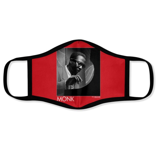 Discover Vintage 90s Thelonious Monk Jazz Musician Artwork 1990s Fashion Face Masks