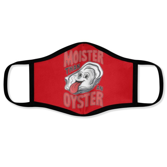 Discover Moister Than An Oyster Face Masks, Funny Graphic Face Masks,Unique Humor Face Masks, Cool Gift Idea, Quirky Design