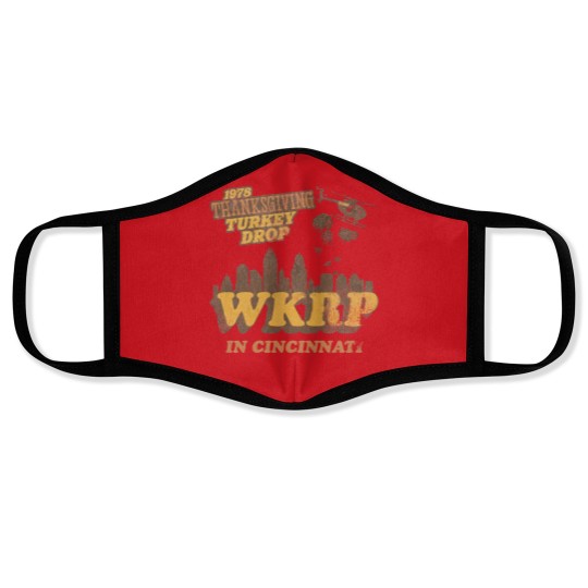 Discover Vintage WKRP in Cincinnati Face Masks, 1978 Thanksgiving Turkey Drop Thanksgiving Face Masks