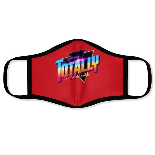Discover Totally Radical 80s Synthwave Outrun Face Masks