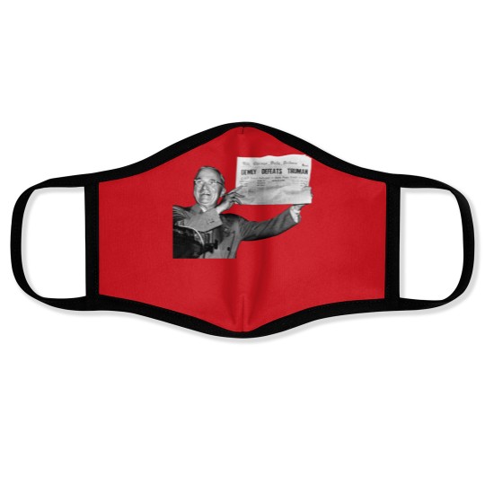 Discover Dewey Defeats Truman Sunflower  1 Face Masks