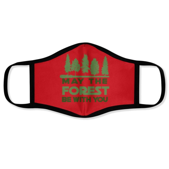 Discover May the Forest be With you Face Masks