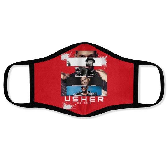 Discover Usher 2024 Tour Face Masks