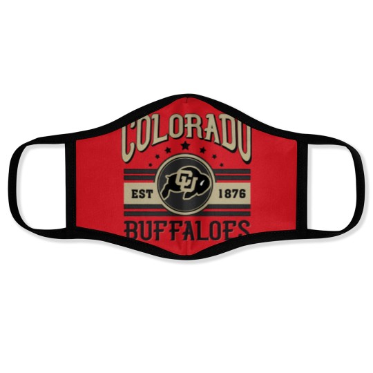 Discover Colorado Buffaloes Football Est 1876 Face Masks, University of Colorado Face Masks