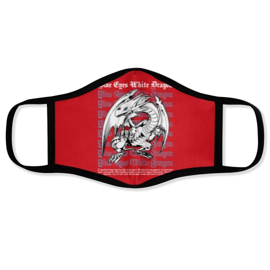 Discover Blue Eyes White Dragon Yugioh Duel Monsters Anime Face Masks