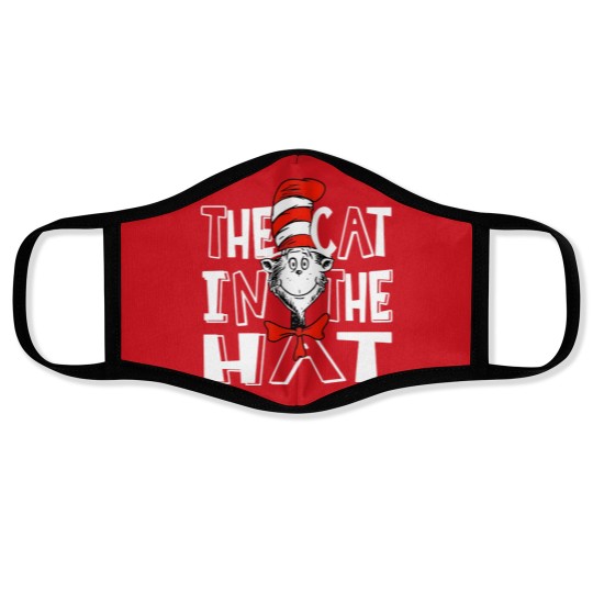 Discover Seuss Geisel Face Masks The Cat in stovepipe hat Teacher School Face Masks