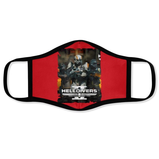Discover Helldivers Minimalist Face Masks, Helldivers Face Masks