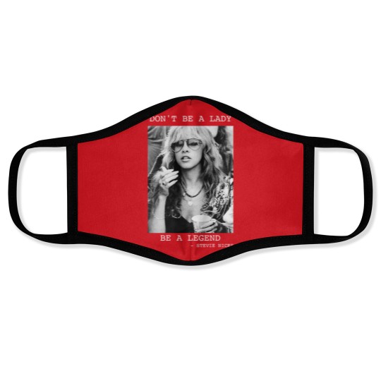 Discover Don't Be A Lady Be A Legend Face Masks, Vintage Stevie Nicks Face Masks