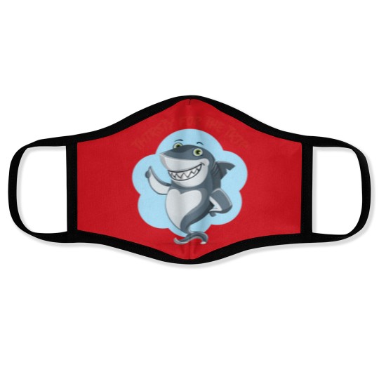 Discover Hungry shark Face Masks