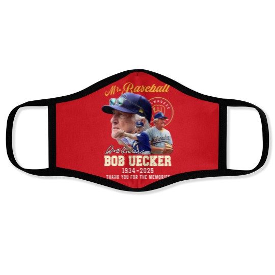 Discover Bob Uecker Mr. Baseball 1934-2025 Thank You - Bob Uecker Mr Baseball 1934 2025 - Face Masks