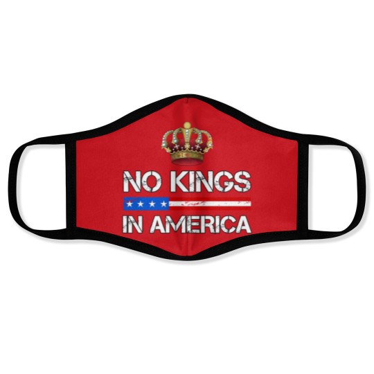 Discover No Kings In America Face Masks, Protest Face Masks, Political Face Masks, Anti-Trump Face Masks