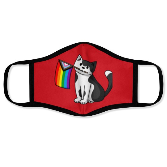 Discover Progress Pride  Pride Cat Face Masks