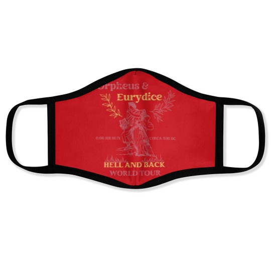 Discover Orpheus and Eurydice Face Masks, Mythology Face Masks, Vintage Greek Mythology Poet Face Masks