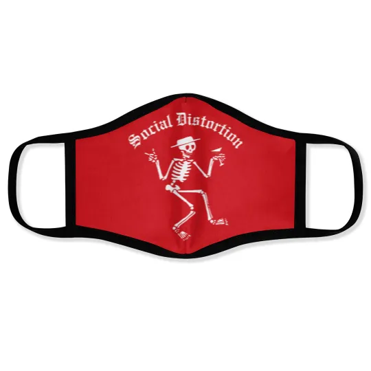Discover Social Distortion Skull Art Face Masks