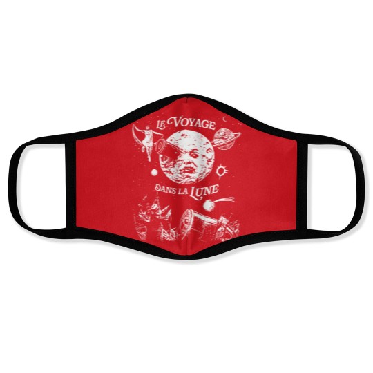 Discover A Trip To The Moon Le Voyage Dans La Lune 1902 Silent Film Unisex Classic Face Masks