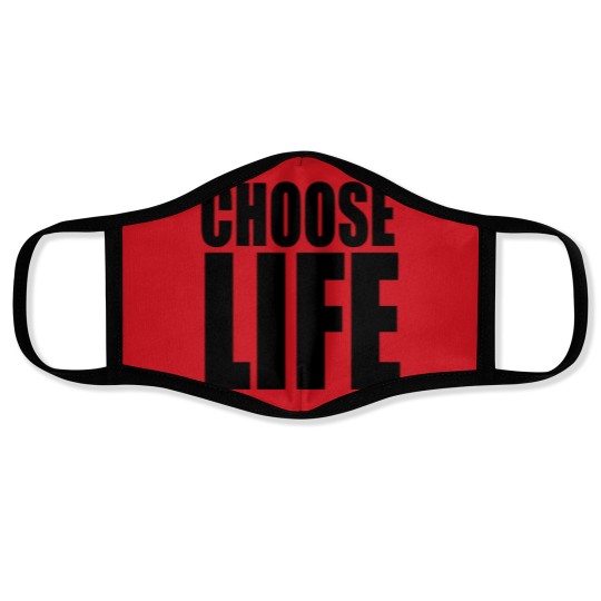 Discover George Michael Choose Life Face Masks, 80s Slogan Face Masks, Celebrity Retro Vintage Face Masks