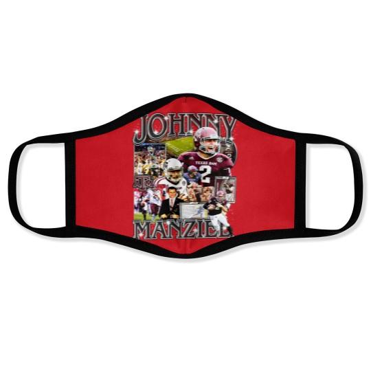 Discover Johnny Manziel Vintage Style Bootleg Face Masks, Johnny Manziel Face Masks