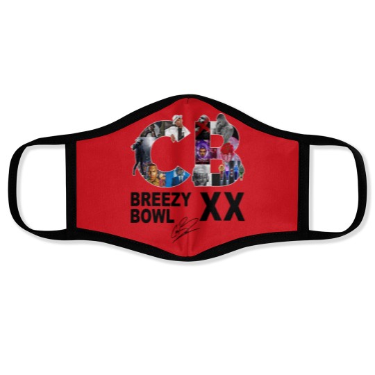 Discover Breezy Bowl XX Face Masks, Chris Brown Breezy Bowl XX Tour Face Masks