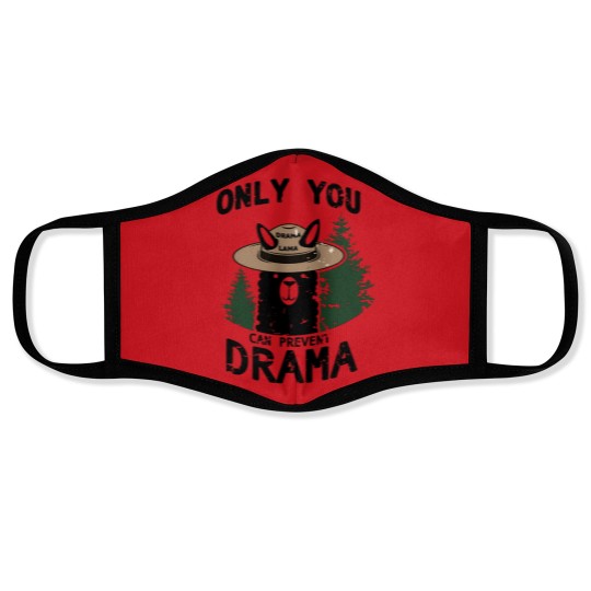 Discover Only You Can Avoid the Drama, Llama Smokey Parody, Llama Super Soft Face Masks