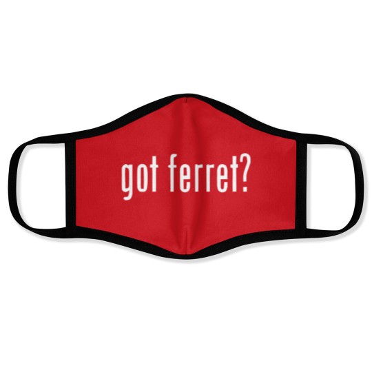 Discover Got Ferret ? Face Masks Face Masks Face Masks Gildan Free Sticker Cotton