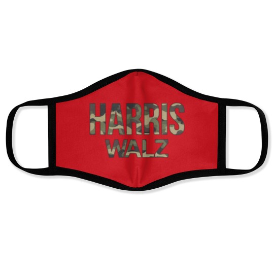 Discover Kamala Harris Walz Election 2024 Face Masks, Camouflage, Hunters white