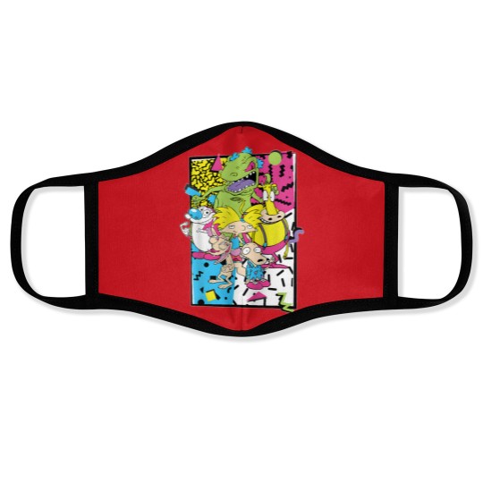 Discover Old School Cartoons 90's Face Masks