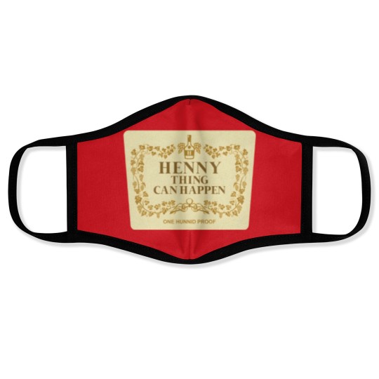 Discover Henny Thing Can Happen Label Family Chrismast Present Gift Face Masks