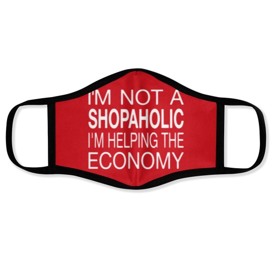Discover I'm Not A Shopaholic Face Masks