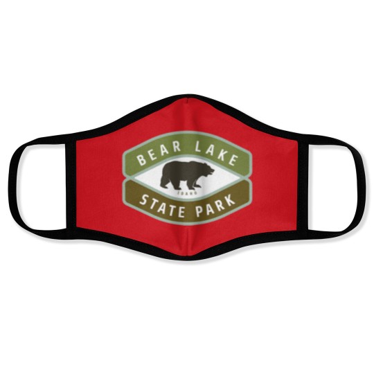 Discover Bear Lake State Park Idaho Roaming Bear ID Vacatio Face Masks