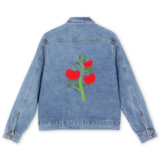 Discover tomaten tomato tomatoes veggie gemuese vegetables3 Men's Denim Jackets