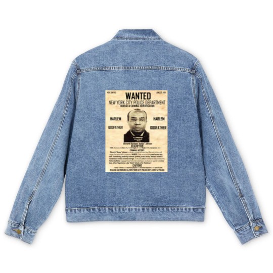 Discover BUMPY JOHNSON (WANTED POSTER) Men's Denim Jackets