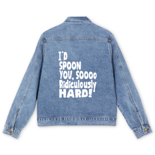 Discover Spoon You So Ridiculously Hard Men's Denim Jackets