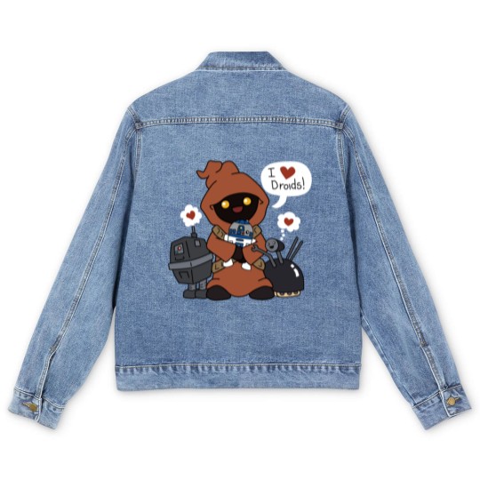 Discover Jawas Love Droids Men's Denim Jackets