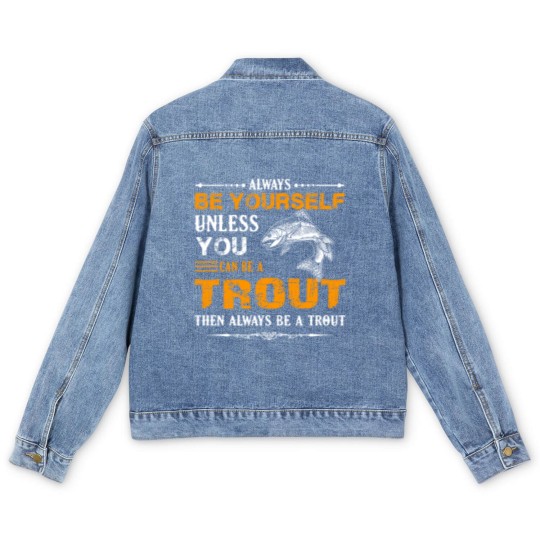 Discover Trout Fish Men's Denim Jackets Men's Denim Jackets