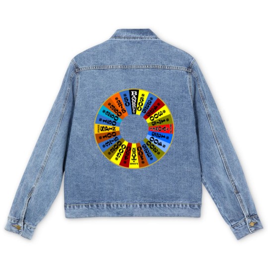 Discover Wheel of Fortune logo Men's Denim Jackets Men's Denim Jackets
